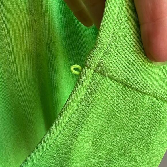 SEROYA Lime Green Daytona Mini Dress Size S - Picture 4 of 7